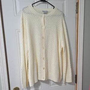 BFA Classics Classic Women's Cream Cardigan Sweater